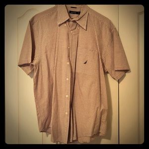 Men’s Nautica SS Button Down Shirt - Large